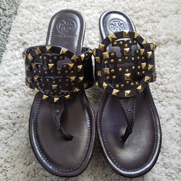 Tory Burch Shoes - Tory Burch studded wedge sandals